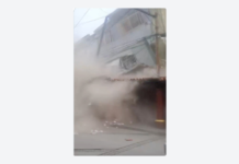 Angustiante momento en el que colapsa un edificio en Caracas