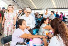 Beatriz Estrada lleva esperanza y bienestar a familias de Tuxpan