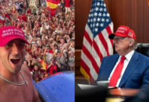 Ferran Torres desata polémica por celebrar con una gorra inspirada en el lema de Trump