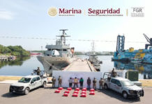 Marina asegura 1.2 toneladas de cocaína frente a Chiapas
