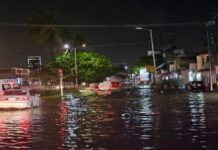 Caos generalizado en Tepic por las intensas lluvias