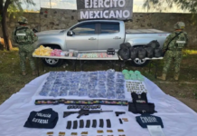 Aseguran drogas, armas y dinero en Durango