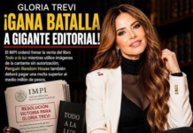 Gloria Trevi gana batalla legal contra Penguin Random House por uso no autorizado de su imagen