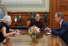 Sheinbaum se reúne con Niall Ferguson para dialogar sobre México y su relación con Estados Unidos