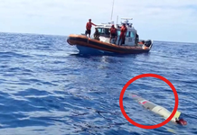 Marina recupera torpedo de prácticas localizado frente a Ensenada