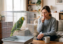 Un perico puede transmitir una bacteria que causa neumonía, incluso si parece sano