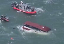 Rescatan a 16 personas tras hundimiento de embarcación frente a Baja California