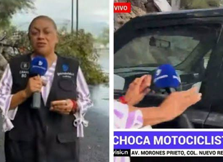 Atropellan a reportera y camarógrafo durante transmisión en vivo en Monterrey
