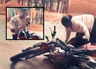 Infidelidad termina en venganza: mujer destruye motocicleta de su esposo tras descubrir traición
